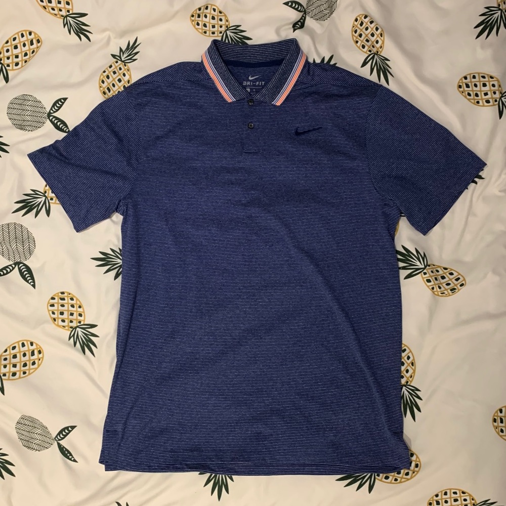 Brand New Nike golf Polo Dri Fit Navy Blue medium